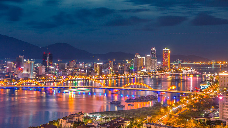 The beautiful Da Nang city