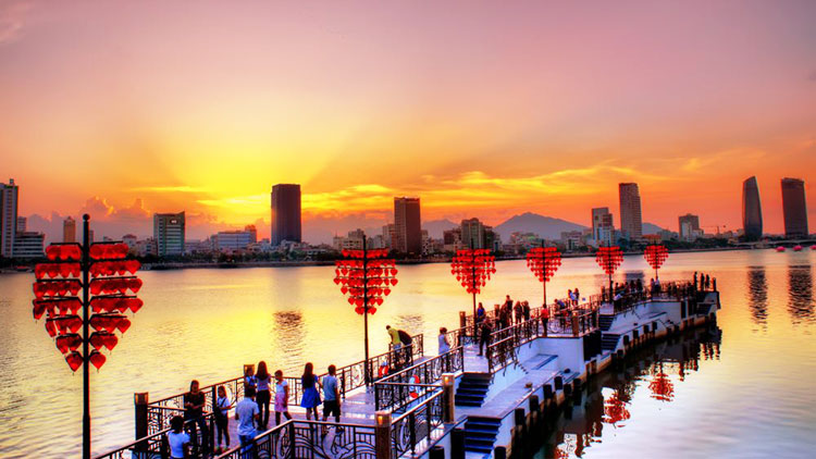 Da Nang at sunset